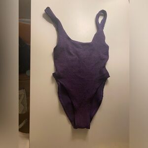 Purple BOND-EYE one piece swimsuit